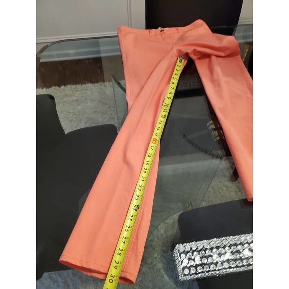 Pamela Henson Equestrian Solid Pink Cotton Skinny Fit Mid Rise Casual Pant XL - Picture 11 of 12